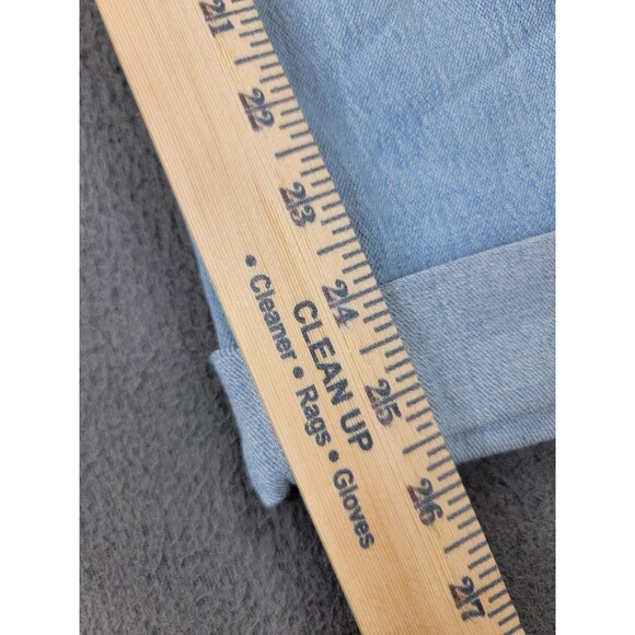 Old Navy Jeans Womens 20 Short Light Wash Mid-Rise Wow Boyfriend Stretch Cuffed - Picture 3 of 13